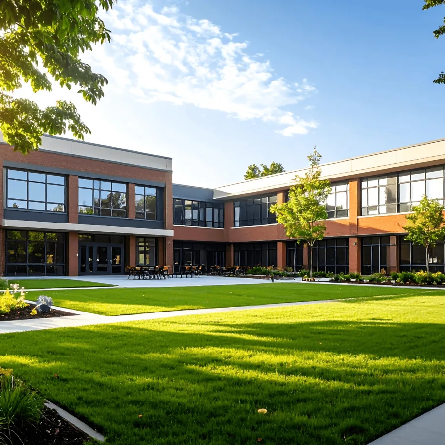 Commercial grass cutting