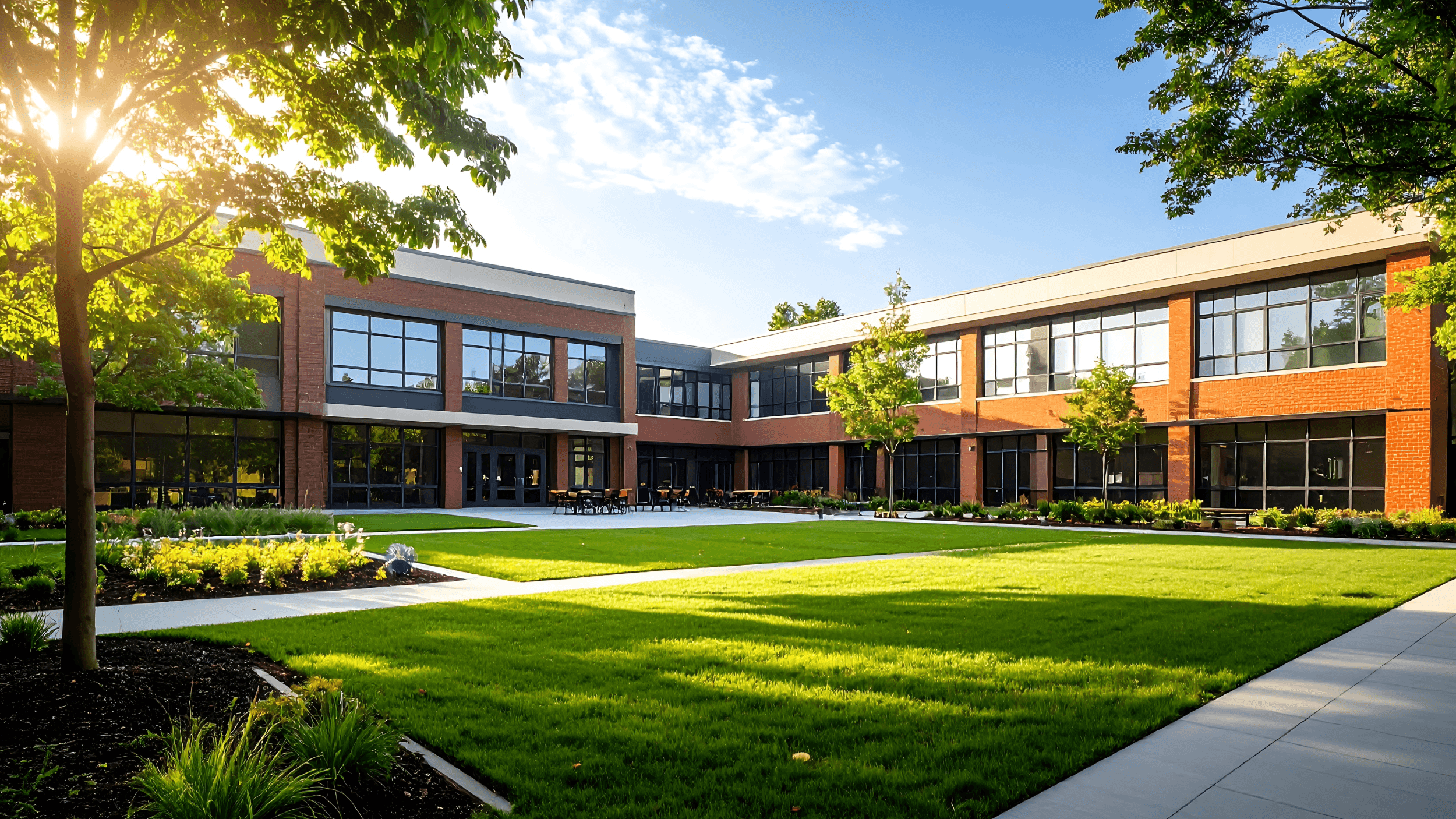 Commercial grass cutting